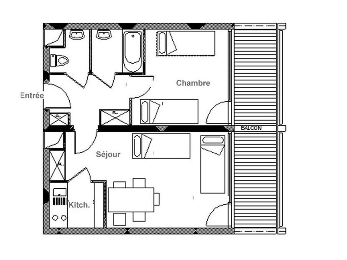 Appartement Lumineux Au Coeur De La Station Avec Balcon Sud, Acces Direct Aux Pistes, 5 Pers. - Fr-1-344-1059 Saint-Martin-de-Belleville Dış mekan fotoğraf